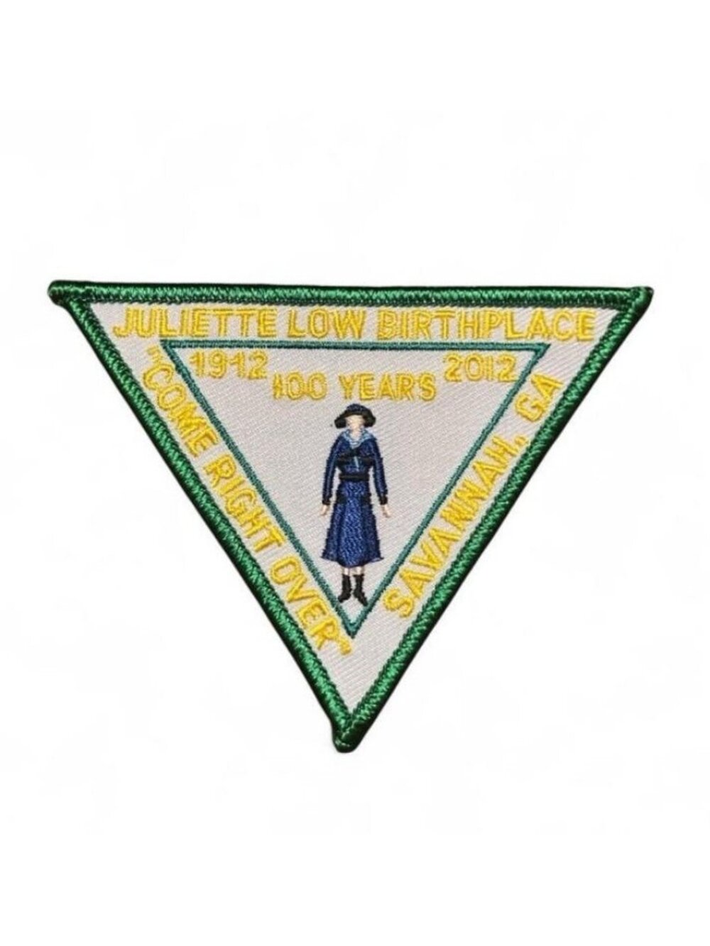 Girl Scout Patch Juliette Low Birthplace 100 Years 1912–2012 GA Founder Daisy